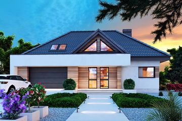  Projekt domu Reksio X 2G (BSB1148) - projekt domu parterowego z poddaszem - Zdjęcie 1