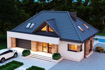  Projekt domu Reksio X 2G (BSB1148) - projekt domu parterowego z poddaszem - Zdjęcie 5