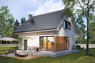  Projekt domu Fortel (WRN1499) - projekt domu parterowego z poddaszem - Zdjęcie 2