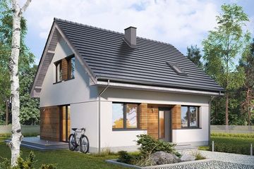  Projekt domu Fortel (WRN1499) - projekt domu parterowego z poddaszem - Zdjęcie 1