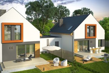  Projekt domu Pionier 3 2L (WRN1480) - projekt domu parterowego z poddaszem - Zdjęcie 1