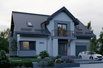  Projekt domu APS 289w3 (LUA1514) - projekt domu parterowego z poddaszem - Zdjęcie 2