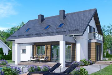  Projekt domu APS 289w3 (LUA1514) - projekt domu parterowego z poddaszem - Zdjęcie 3