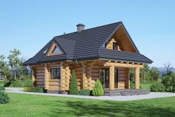  Projekt domu Rytowo dw 5 (KRP2474) - projekt domu parterowego z poddaszem - Zdjęcie 2