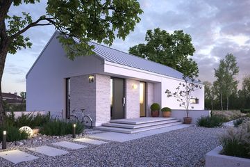  Projekt domu Radosny 3 (WAW1142) - projekt domu parterowego - Zdjęcie 2