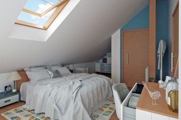  Projekt domu Głuszec III Mode z garażem 1-st. bliźniak [A-BL] (WRF2292) - projekt domu parterowego z poddaszem - Zdjęcie 6