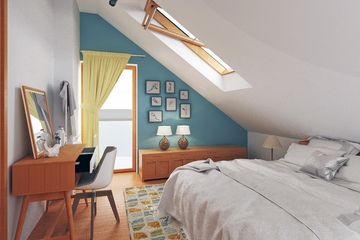  Projekt domu Głuszec III Mode z garażem 1-st. bliźniak [A-BL] (WRF2292) - projekt domu parterowego z poddaszem - Zdjęcie 7