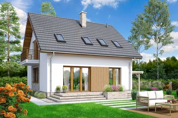  Projekt domu Lungo 5 (WOF1142) - projekt domu parterowego z poddaszem - Zdjęcie 3