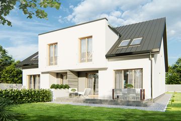  Projekt domu Merida a - dwulokalowy l+ll (WRD3007) - projekt domu parterowego z poddaszem - Zdjęcie 4