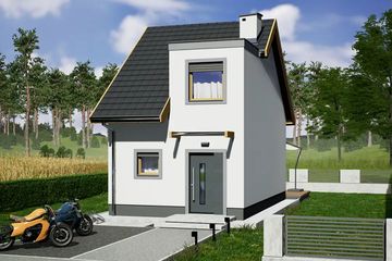  Projekt domu Morski 1 (WRD3010) - projekt domu parterowego z poddaszem - Zdjęcie 1