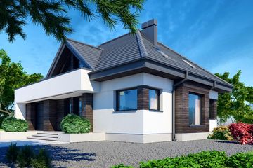  Projekt domu Reksio X (BSB1150) - projekt domu parterowego z poddaszem - Zdjęcie 3