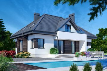  Projekt domu Reksio X (BSB1150) - projekt domu parterowego z poddaszem - Zdjęcie 4