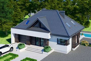  Projekt domu Reksio X (BSB1150) - projekt domu parterowego z poddaszem - Zdjęcie 5