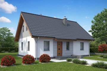  Projekt domu TK88D (WBE1006) - projekt domu parterowego - Zdjęcie 1
