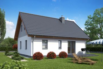  Projekt domu TK88D (WBE1006) - projekt domu parterowego - Zdjęcie 2
