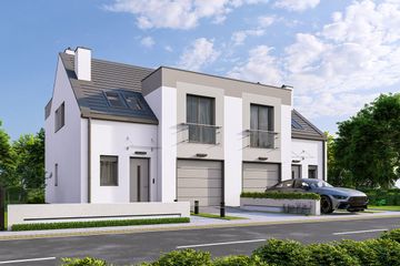  Projekt domu Emil - dwulokalowy LLL (WRD3012) - projekt domu parterowego z poddaszem - Zdjęcie 1