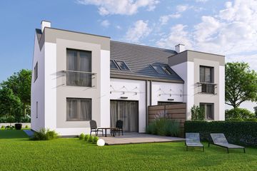  Projekt domu Emil - dwulokalowy LLL (WRD3012) - projekt domu parterowego z poddaszem - Zdjęcie 2