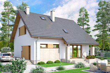  Projekt domu Tofi 4 (WOF1143) - projekt domu parterowego z poddaszem - Zdjęcie 4