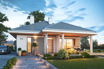  Projekt domu na południowej (WAH2036) - projekt domu parterowego - Zdjęcie 5