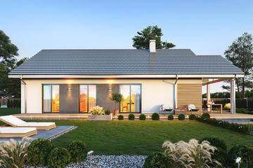  Projekt domu na południowej 2 (WAH2037) - projekt domu parterowego - Zdjęcie 4