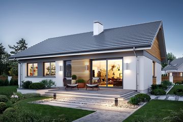  Projekt domu Ekonomiczny (WAH2038) - projekt domu parterowego - Zdjęcie 2