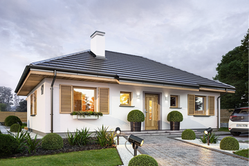  Projekt domu Sensowny 3 (WAH2041) - projekt domu parterowego - Zdjęcie 1