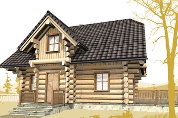  Projekt domu L-118 (SLU1016) - projekt domu parterowego z poddaszem - Zdjęcie 1