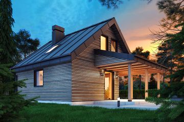  Projekt domu letniskowego Skrzat N (letniskowy) (BSB1149) - projekt domu letniskowego parterowego z poddaszem - Zdjęcie 3