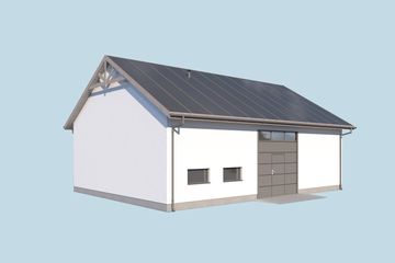  Projekt garażu G348 (SLN2740) - projekt garażu parterowego - Zdjęcie 3