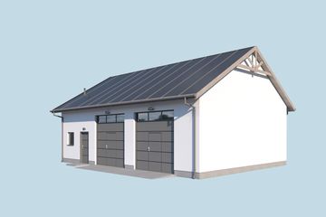  Projekt garażu G348 (SLN2740) - projekt garażu parterowego - Zdjęcie 4