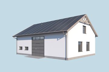  Projekt budynku gospodarczego G348 budynek gospodarczy (SLN2741) - projekt budynku parterowego - Zdjęcie 2