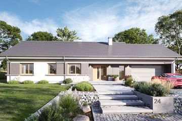  Projekt domu na szerokiej 2 (WAH2044) - projekt domu parterowego - Zdjęcie 4