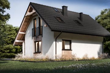  Projekt domu L-304 (SLU1017) - projekt domu parterowego z poddaszem - Zdjęcie 2