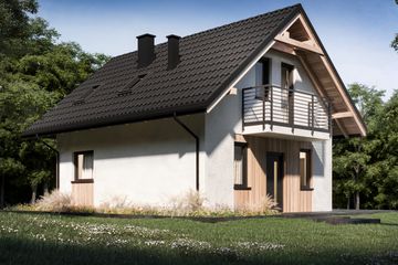  Projekt domu L-304 (SLU1017) - projekt domu parterowego z poddaszem - Zdjęcie 3