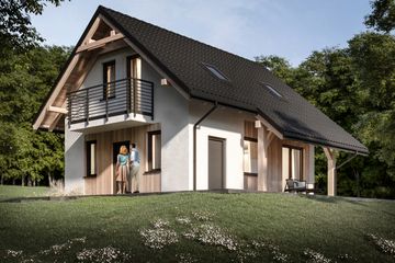  Projekt domu L-304 (SLU1017) - projekt domu parterowego z poddaszem - Zdjęcie 4