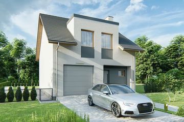  Projekt domu Kalipso 1 (WRD3027) - projekt domu parterowego z poddaszem - Zdjęcie 1