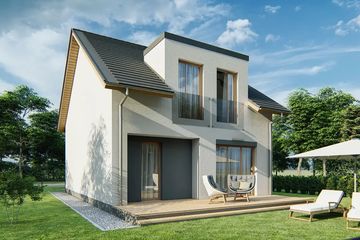  Projekt domu Kalipso 1 (WRD3027) - projekt domu parterowego z poddaszem - Zdjęcie 2