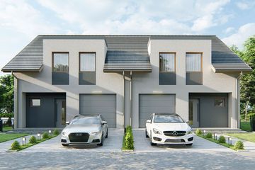  Projekt domu Kalipso 1 - dwulokalowy pl+p (WRD3028) - projekt domu parterowego z poddaszem - Zdjęcie 1