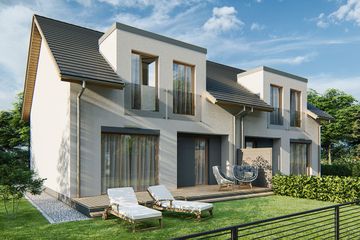  Projekt domu Kalipso 1 - dwulokalowy LLL (WRD3029) - projekt domu parterowego z poddaszem - Zdjęcie 2