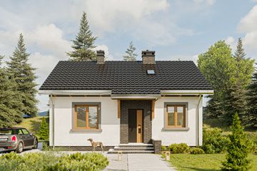  Projekt domu Czyżyk (1477) (KRD1041) - projekt domu parterowego - Zdjęcie 6