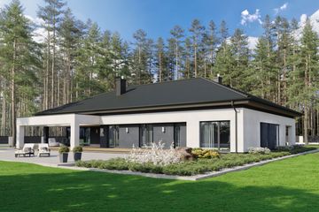  Projekt domu EG-80 (WWB1098) - projekt domu parterowego - Zdjęcie 2