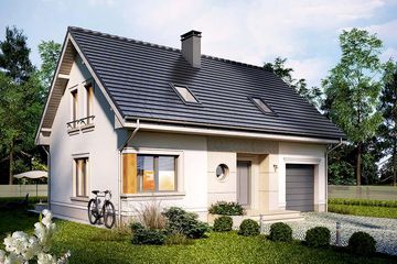  Projekt domu Royal 2 (WRN1503) - projekt domu parterowego z poddaszem - Zdjęcie 1