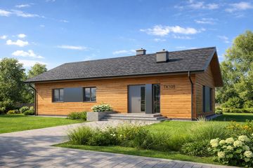  Projekt domu TK105 (WBE1010) - projekt domu parterowego - Zdjęcie 3