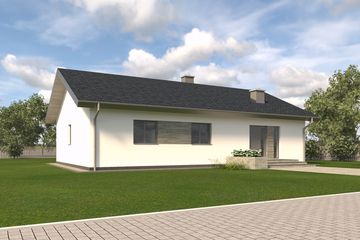  Projekt domu TK85 (WBE1009) - projekt domu parterowego - Zdjęcie 7