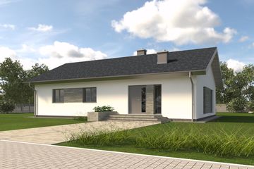  Projekt domu TK85 (WBE1009) - projekt domu parterowego - Zdjęcie 8