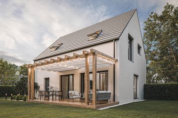  Projekt domu House 02 (WRG1082) - projekt domu parterowego z poddaszem - Zdjęcie 1