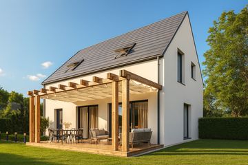  Projekt domu House 02 (WRG1082) - projekt domu parterowego z poddaszem - Zdjęcie 2