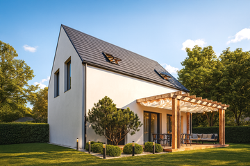  Projekt domu House 02 (WRG1082) - projekt domu parterowego z poddaszem - Zdjęcie 1