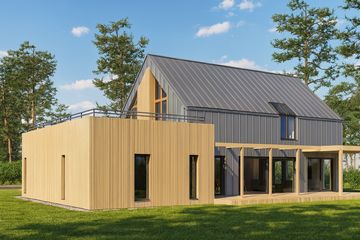  Projekt domu House x17 (WRG1080) - projekt domu parterowego z poddaszem - Zdjęcie 4