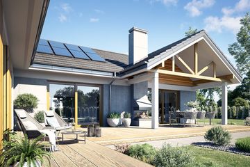  Projekt domu Hanka (WAH2047) - projekt domu parterowego - Zdjęcie 3